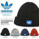 ニット帽 アディダス オリジナルス adidas Originals FISHERMAN BEANIE メンズ レディース ロゴ ビーニー 帽子 ニットキャップ 裏フリース 折り返し