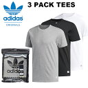 送料無料 3枚セット 半袖Tシャツ adidas Originals アディダス オリジナルス メンズ HACT 3 PCK TEES 無地 パックTシャツ クルーネック 半袖 Tシャツ 2018春夏新作