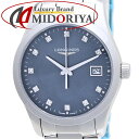 【ポイント3倍】ロンジン LONGINES コンクエスト クラシック ダイヤモンド L2.386.4.88.6 レディース /37472 【中古】【外装磨き仕上げ済み】 腕時計