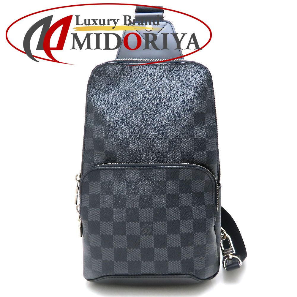 LOUIS VUITTON ルイヴィトン ダミエ グラフィット アヴェニュースリングバッグ N41719 ボディバッグ グレー ブラック/352539【中古】