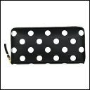 【店長イチオシアイテム】新品 即日発送 COMME DES GARCONS コムデギャルソン 財布 ラウンドファスナー 長財布 POLKA DOTS PRINTED SA0110PD BLACK