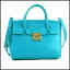新品 即日発送 FURLA フルラ メトロポリス サッチェル ターコイズブルー×ゴールド レザー 2wayバッグ ショルダー ハンド バッグ BGZ8 820705