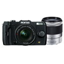 【レビューを書いておまけ 送料無料】ペンタックス デジタル一眼カメラPENTAX Q7 ダブルズームレンズキット ブラック[Q 女子カメラ コンパクト ミラーレス]