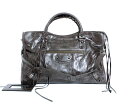 【2009?2010年秋冬新作】【●%オフ】BALENCIAGA エディターズバッグ THE CITY(ザ シティ) CARBONE(ダークブラウン) 115748-D94JT-2077