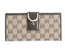 【送料無料】【新品】【●%オフ】【送料無料】GUCCI グッチ GGキャンバス長財布 ベージュ×ブラウン 141412-F4DYG-9643【smtb-k】【w1】