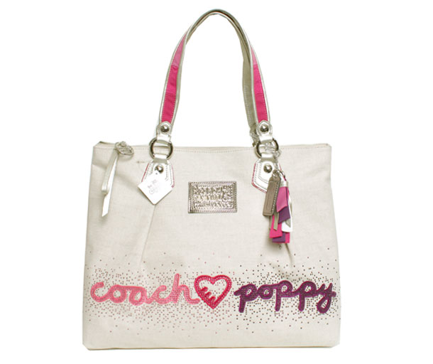 yVizyzyItzCOACH R[`|s[ n[g |s[ O g[g HEARTS POPPY GLAM TOTE 16306-SVGHys..