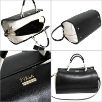 FURLAフルラVENUS2WAYショルダーバッグ型押レザーレディース739911BBAA4SFNVENUSONYX+PETAROブラック/オフホワイト