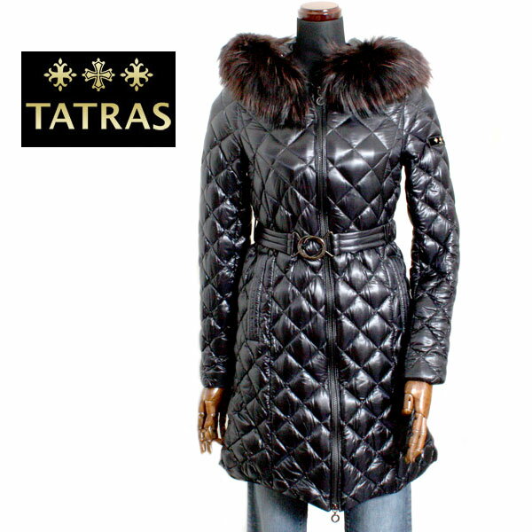 【送料無料】TATRAS タトラス レディース ダウンコート フード付き ファー DEADIA LTA14A4353 BLACK ブラック