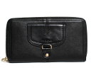 SEE BY CHLOE シーバイクロエ ラウンドファスナー長財布 ロゴ PANSY パンジー 9P7254 N181 001 BLACK ブラック
