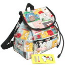 【最新柄】【スヌーピー】LeSportsac レスポートサック リュックサック バッグ SMALL EDIE BACKPACK スモールエディバックパック 9808-P687 SNOOPY PATCHWORK スヌーピーパッチワーク 【D-LT1207】