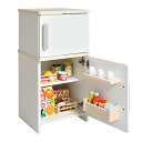 【完成品/お店屋さんにもなる2way仕様】cook&store リバーシブル 冷蔵庫 core(コア) ホワイト/ピンク/グレー お店屋さんごっこ おままごと ままごとキッチン おままごとキッチン rvw
