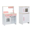 お店屋さんにもなる リバーシブルキッチンセット cook&store core(コア) グレー/ピンク ままごとキッチン 冷蔵庫 木製 お店屋さんごっこ おもちゃ おままごと ままごとセット 知育玩具 ごっこ遊びトイ 家事 rvw