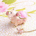 <ピッグ ジュエリーボックス>英国ギフトオブザイヤー2003受賞!ヒドゥントレジャーズシリーズ ピンクの子豚モチーフ小物入れ【楽ギフ_包装】