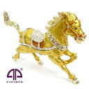 <金運の駿馬 ジュエリーボックス>金運アップが期待できそうな馬の置物 小物入れとしても使えます 干支・午年グッズ 馬 ホース ギフト 卒業 入学 可愛い 誕生日プレゼント 女性 クリスマス 新生活 母の日
