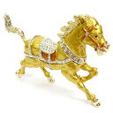 <ホース ジュエリーボックス>金運アップが期待できそうな馬の置物 小物入れとしても使えます 人気の干支・午年グッズ【ピィアースおすすめ】