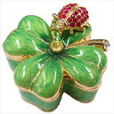 ジュエリーボックス ハッピークローバー てんとう虫がポイント!ラッキーアイテム四つ葉のクローバーの小物入れ べっぴんさん ギフト 卒業 入学 可愛い 誕生日プレゼント 女性 【あす楽対応】超目玉 クリスマス 新生活 母の日