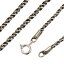 ネックレス メンズ レディース チェーンのみ シルバー925 ロープ 太さ2mm 長さ50cm 燻し 男性 オキシダイ 2ミリ ロング 長い パイロープ 送料無料 秋冬 大人気 あす楽 4,998円
