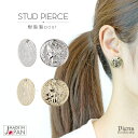 ピアス レディース コイン 硬貨モチーフ 樹脂製ポスト 日本製 低金属アレルギー 対応 安心 ラッピング対応 ギフト シルバー ゴールド スタッド レジン 通貨 フランス語 メール便 送料無料 春夏 大人気