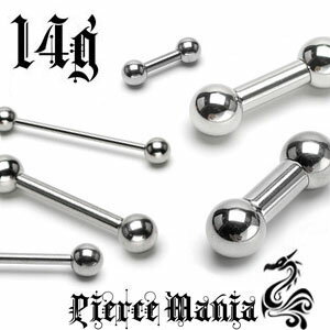 14G★定番ストレートバーベル/インダストリアル/ロング★あす楽対応...:pierce-mania:10002761