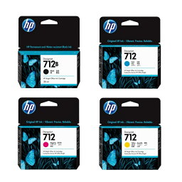 <strong>HP</strong> 712 <strong>712B</strong> 純正インク ブラック/カラー 4色セット 38/29mL 各1 計4個 |