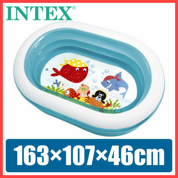 プール INTEX(インテックス) オーバルプール 163×107×46cm ビニールプー…...:pinacolada:10000255