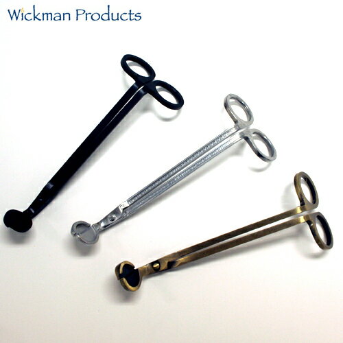 Wickman Scissors キャンドル用はさみ(メタルブラック/ステンレスシルバー/…...:pinatural:10000703