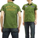 フェローズ ワークシャツ 15S-702WSS-P Pherrow's Pherrows RANDY'S AUTO メンズ 半袖シャツ オリーブ 新品