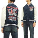 テッドマン カミナリ コラボ ジャージ TDKMJS-111 メンズ トラックジャケット ネイビー 新品