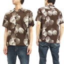 デューク・カハナモク アロハシャツ DK37570 Duke's Shell Duke Kahanamoku メンズ 半袖シャツ C/#138ブラウン 新品