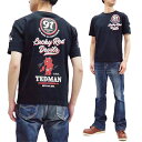 テッドマン Tシャツ TDSS-509 TEDMAN ラッキーレッドデビル エフ商会 メンズ 半袖tee ブラック 新品