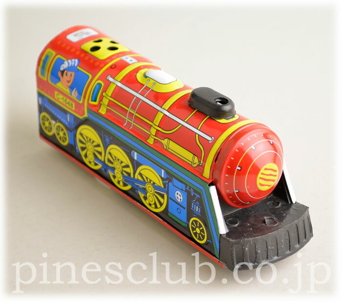 ブリキ製 おもちゃ 蒸気機関車 ゼンマイ動力 TTT-002...:pinesclub:10006579