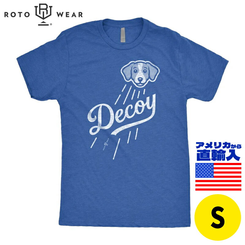 ロトウェアー■ドジャース・大谷選手の愛犬「デコピン（デコイ）」デザインTシャツ 【Sサイズ】 Rotowear Decoy T-Shirt デコピンTシャツ