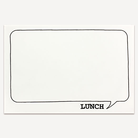 【SALE！70%OFF】LUNCH MAT LUNCH WHITEランチマット　ランチ　ホワイトかわいい おしゃれ 新生活 ギフト プレゼントインテリア 雑貨 テーブルウェア キッチン ランチ マット