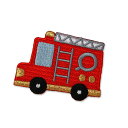 【ワッペン】 消防車 ワッペンアイロン接着タイプ