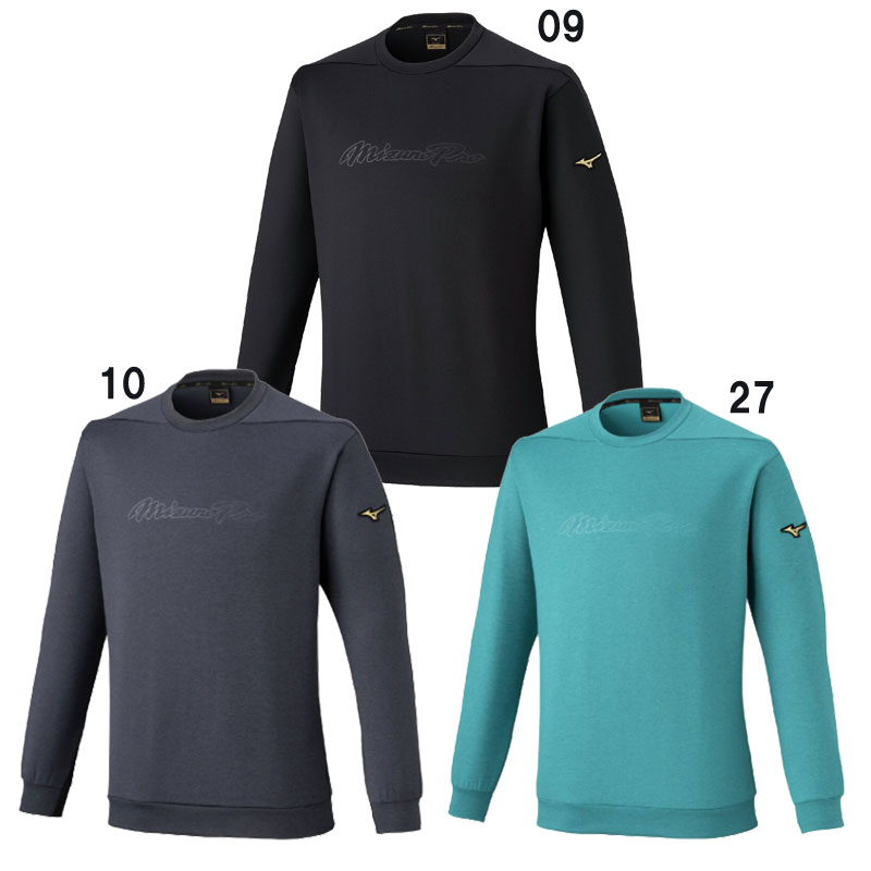 ミズノ MIZUNO ミズノプロ ストレッチスウェット(丸首) ユニセックス 野球 ウェア トレーニング 練習 スウェット 25AW(12JECK78)