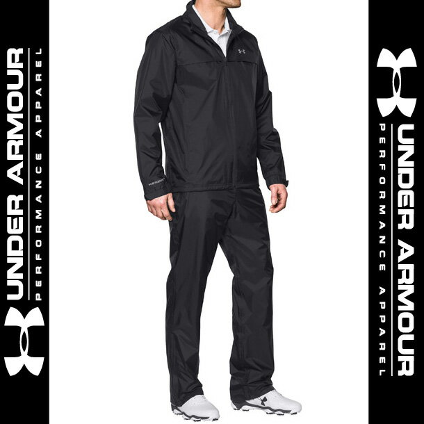 ストームレインスーツ(ゴルフ/レインウェア/上下セット/MEN)[1259439](BLK/STL/STL)【UNDER ARMOUR】アンダーアーマーメンズ トップス（シャツ） アウターウェア／ジャージ【AR】*00