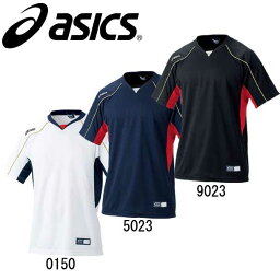 ベースボールTシャツ【asics】<strong>アシックス</strong>ベースボールシャツ 野球ウエア（BAD009）14SS