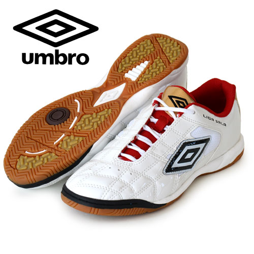 リーガ サラ プロ エナメル【UMBRO】アンブロ フットサルシューズ 12FW（UTA4221WGR）