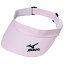 バイザー(レディース)(65ライトピンク×ダークグレー)【MIZUNO】ミズノテニス アクセサリー キャップ/バイザー(62jw430065)*40