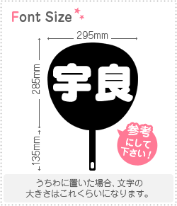 切り文字セット　【<strong>宇良</strong>】1文字のサイズ：L(140×140mm)素材：ホログラムシート・蛍光シート