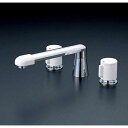 【送料無料】【KVK】KM82GTLCU 2ハンドル混合栓(ナット接続) JAN:4952490145593 【浴室用水栓】【水道 蛇口 水周り DIY キッチン ガーデニング 住宅】