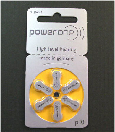 ドイツ　Power One製補聴器電池PR536(P10)