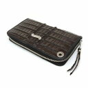 【BWL】Bill Wall Leather ビルウォールレザー【送料無料】【あす楽】 ZIPPER ALLIGATOR/HORN BACK TAIL (BROWN) ジッパーロングウォレット/アリゲーターテール/ブラウン/ワニ革