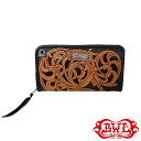 【BWL】Bill Wall Leather ビルウォールレザー【送料無料】【あす楽】/BWL×PASCAL ZIPPER WALLET (YEN) リーフ (LACE / BLACK)