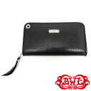【BWL】Bill Wall Leather ビルウォールレザー【送料無料】【あす楽】/【BWL上野限定】ウエーブシリンダープレート/ZIPPER / FLAT BLACK PLAIN ジッパーロングウォレット/フラットブラックプレーン/長財布