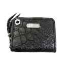 【BWL】Bill Wall Leather ビルウォールレザー【送料無料】【あす楽】/SMALL COIN ZIP WALLET / ALLIGATOR/HORN BACK MIDDLE PART/ワニ革