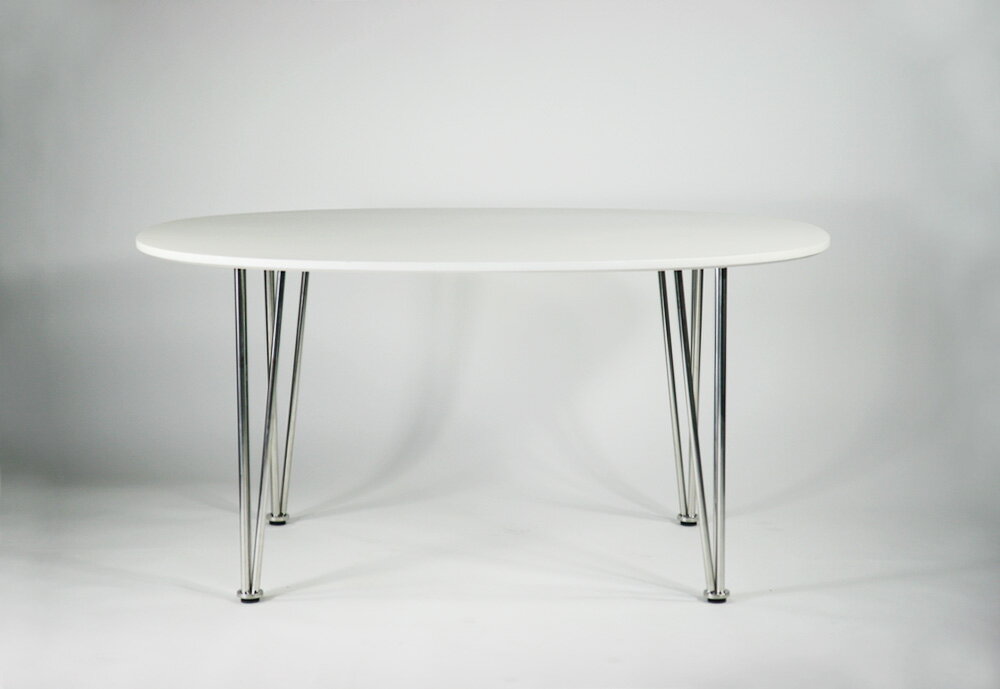 ■送料無料■新品■北欧デザイナーズ　スーパー楕円テーブル■ホワイト...:platinum0829:10004349