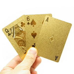 PLAYING CARD GOLD プレイングカード ゴールド ホログラム調のプリントが施…...:play-d-play:10002147