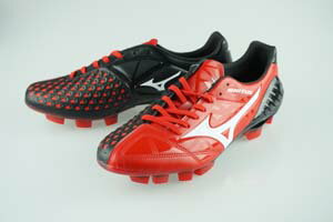 サッカースパイク　ミズノ　ウェーブイグニタス　4　MD　レッド/ホワイト　P1GA1631-01