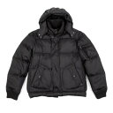 エンポリオアルマーニEMPORIO ARMANI フード付きダウンジャケット 黒XL【中古】